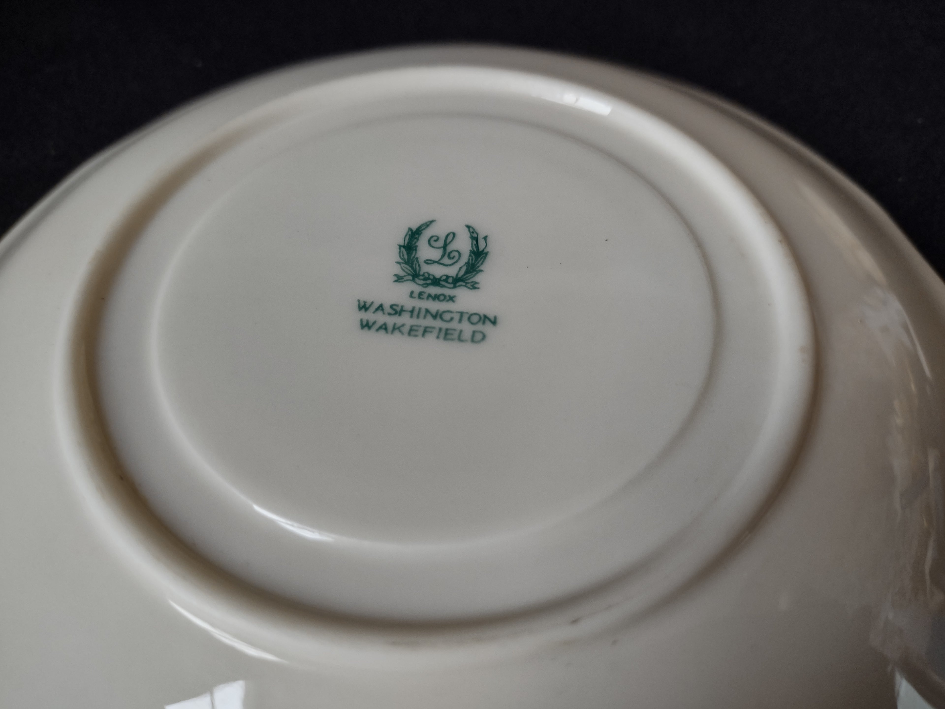 Vintage Lenox Washington Wakefield Saucer ONLY (lot 1821)