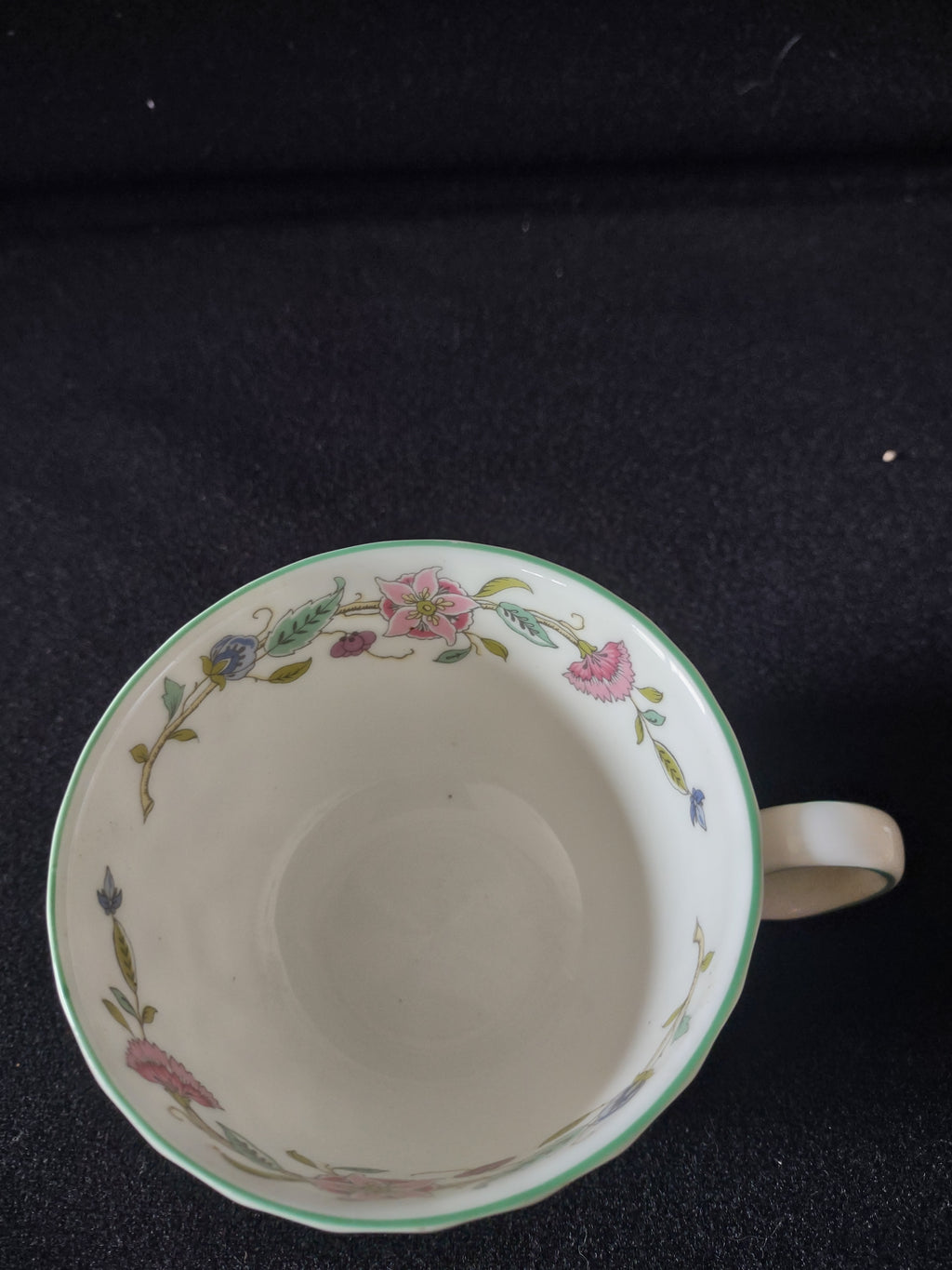 Vintage Minton Haddon Hall Tea Cup Saucer England Bone China Floral (Lot 5445)