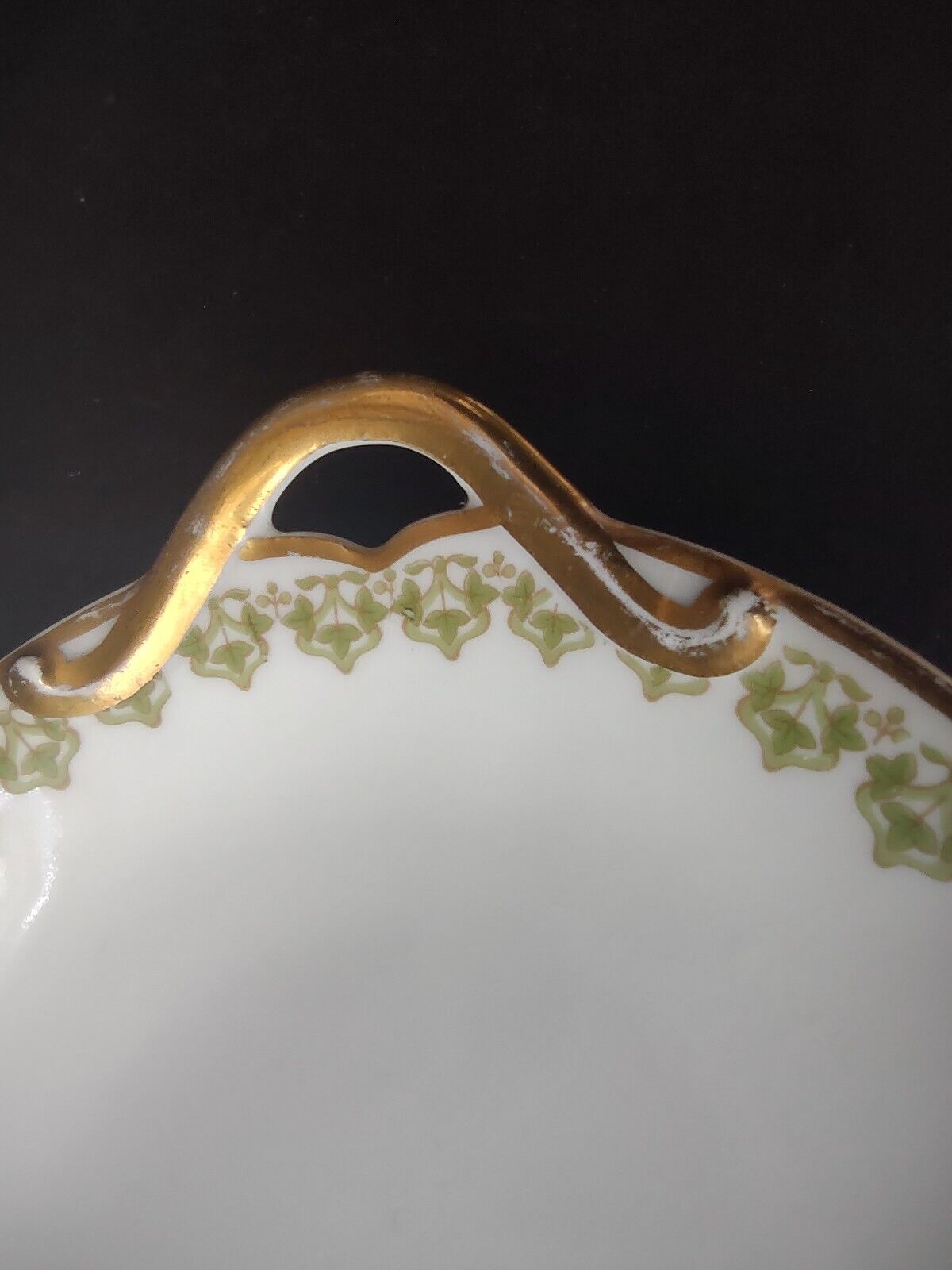 GDA Field Haviland Limoges France Serving Platter Plate Clover Shamrock (lot 526