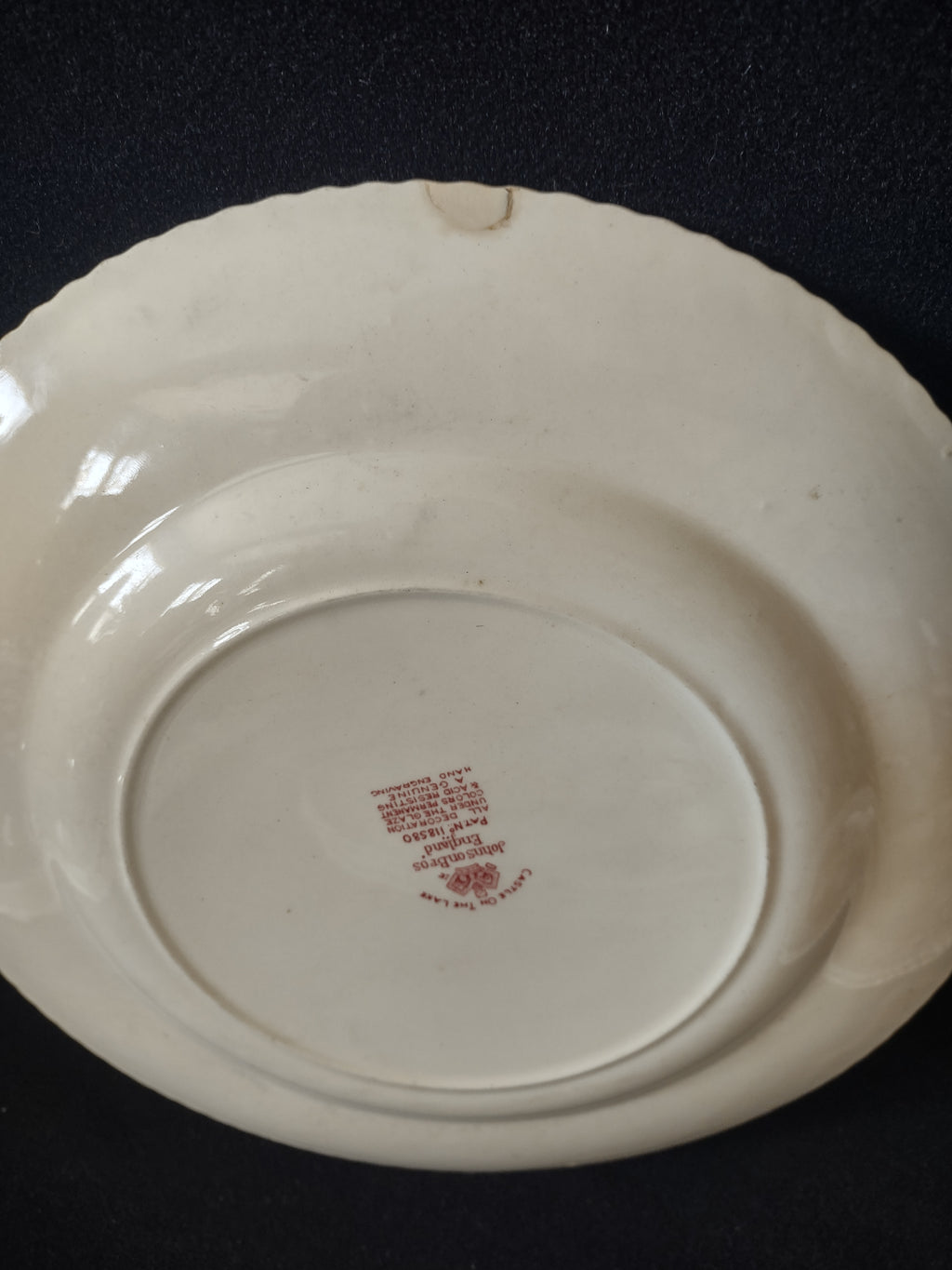 Vintage Castle On Lake Johnson Dinner Plate x 6 English Countryside (lot 5704)