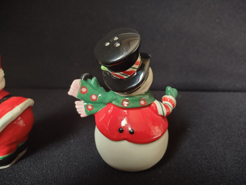 Fitz and Floyd Sweet Holiday Christmas Salt Pepper Shaker (lot 1530)
