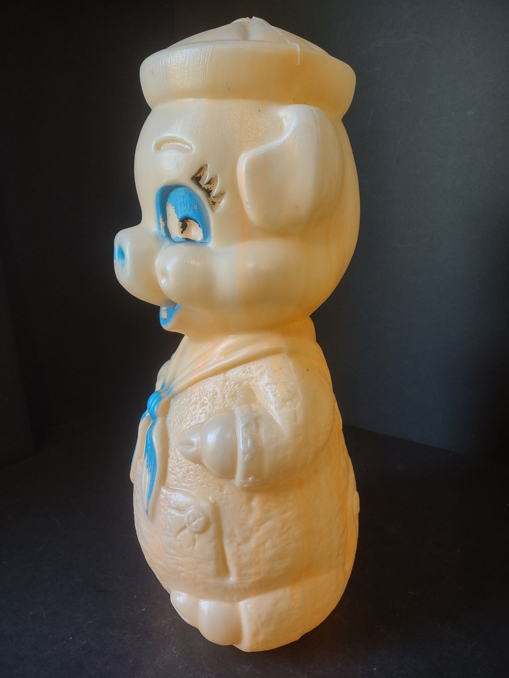 Vintage Blow Mold Piggy Bank Sailor 16" (lot 1466)