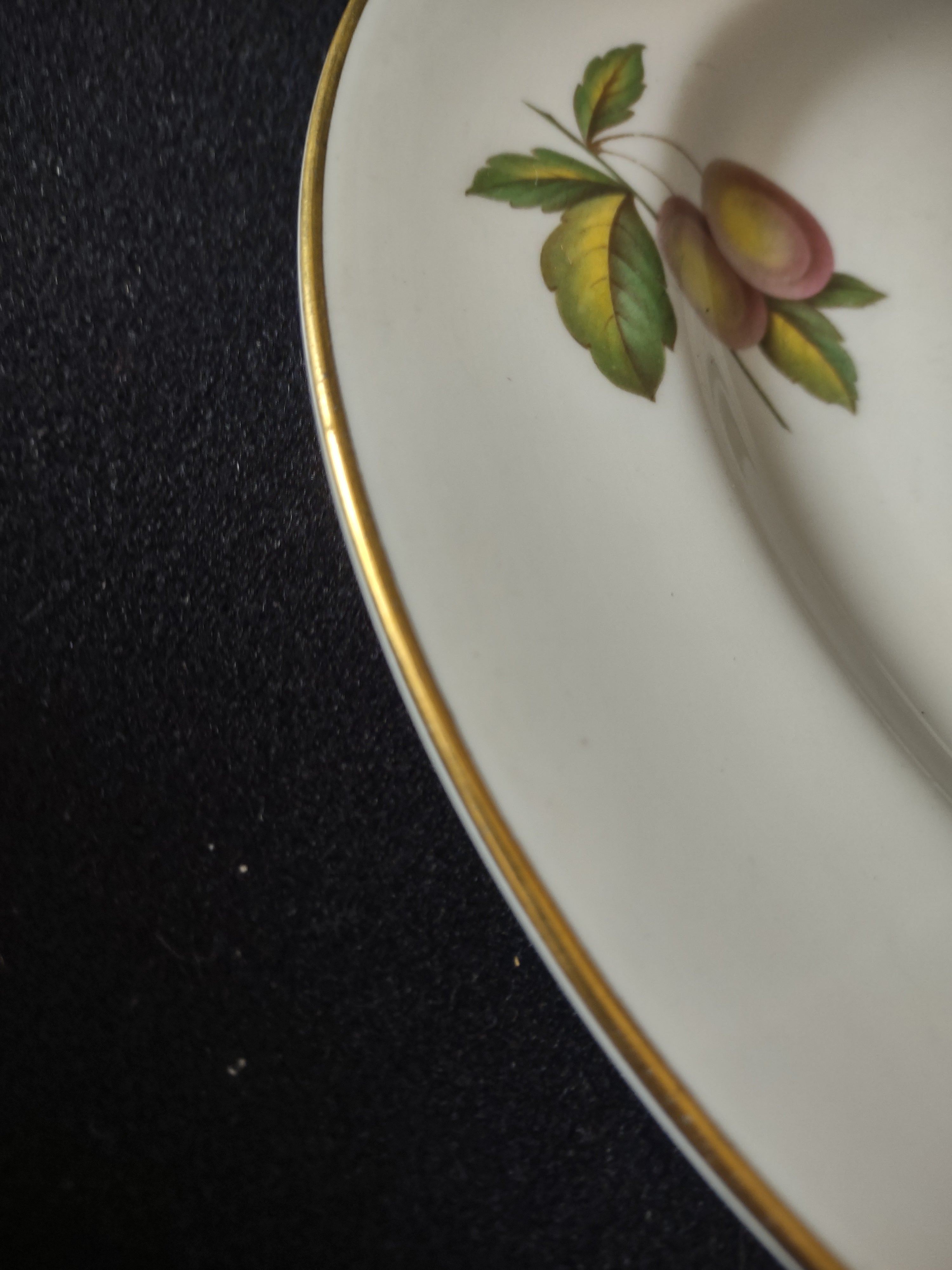 Vintage Spode English Dinner Plate Blenheim Bone China Gold Trim (Lot 5718)