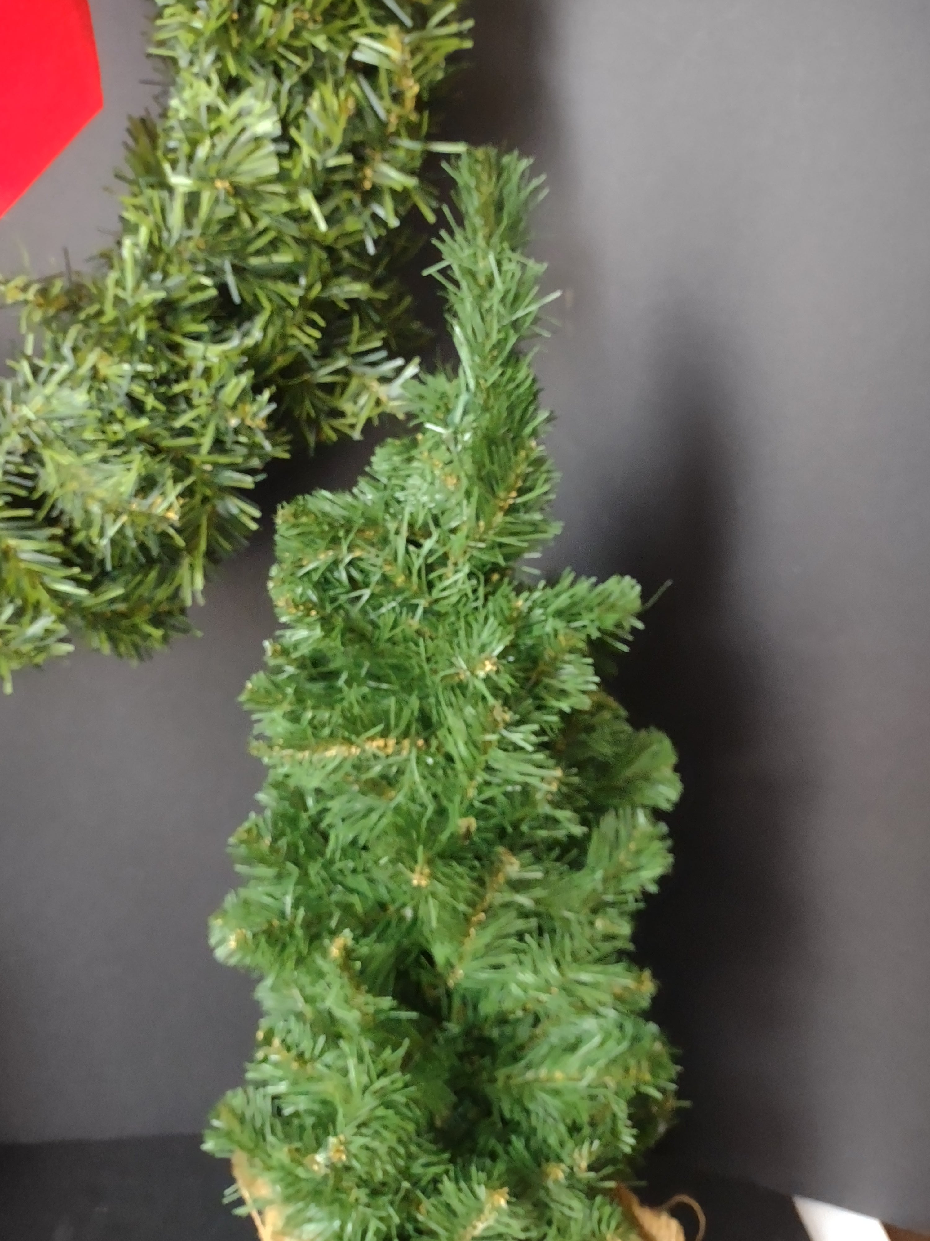 Christmas Artificial Tree Wreath Door Handle Ornament (lot 1222)