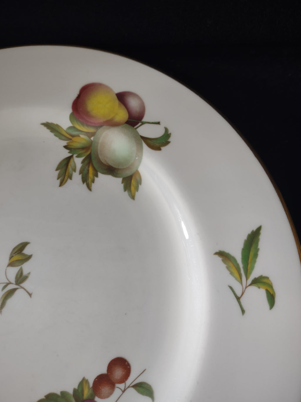 Vintage Spode English Dinner Plate Blenheim Bone China Gold Trim (Lot 5718)