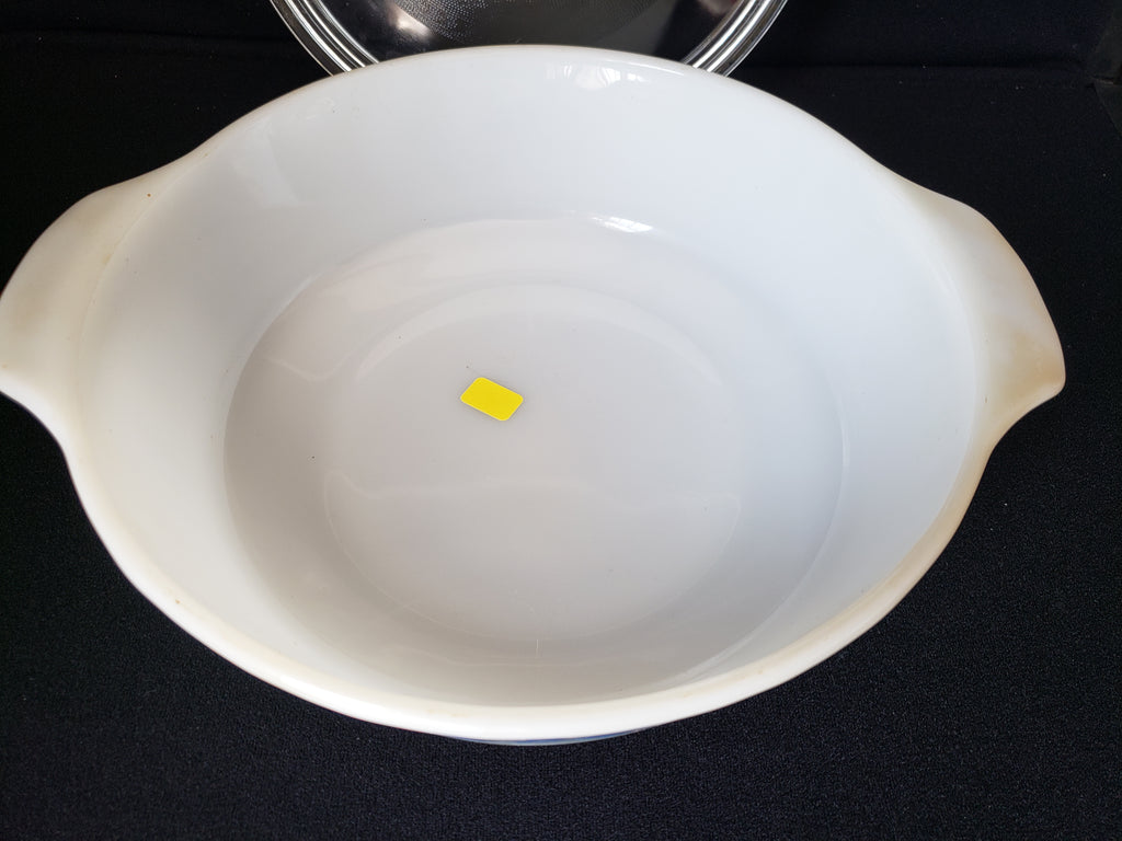 Anchor Hocking Fire King 2 Qt #438 Casserole Dish with Lid Cornflower (lot 2164)