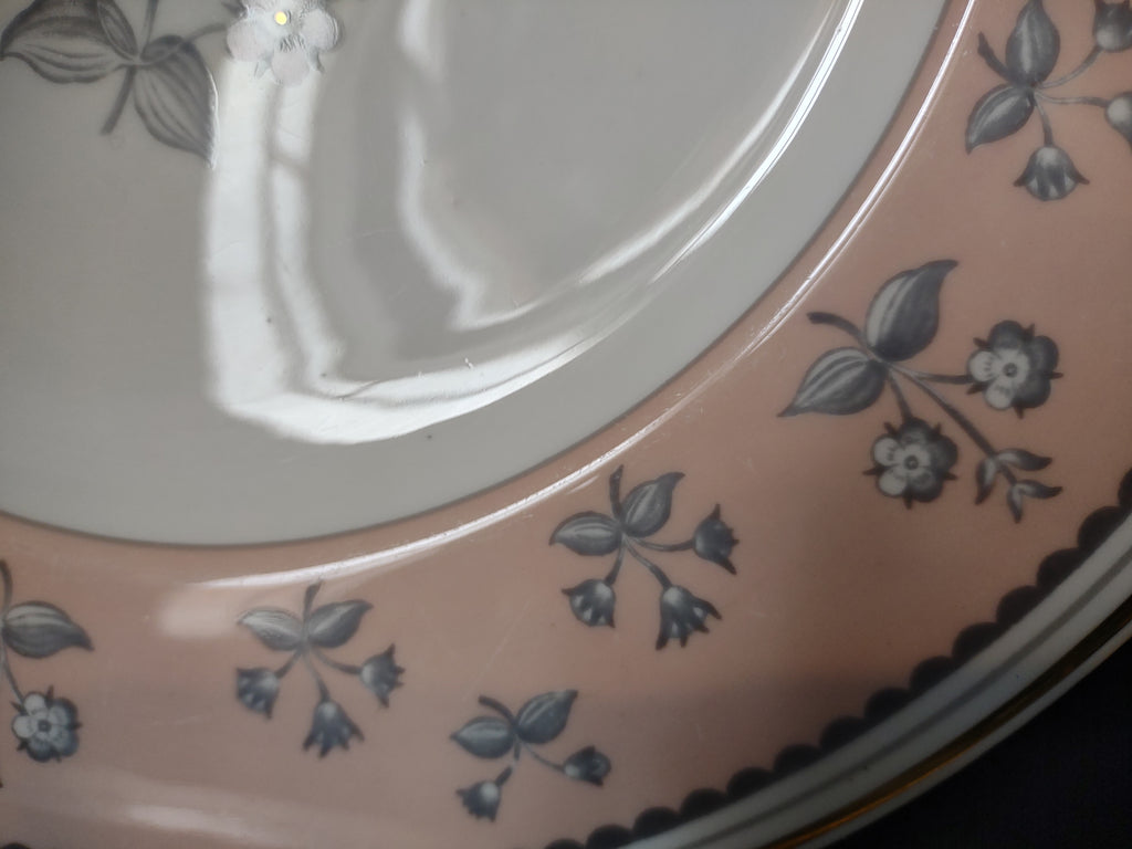 Wedgwood Pimpernel Pink Dinner Plate 10-3/4" (lot 2760)