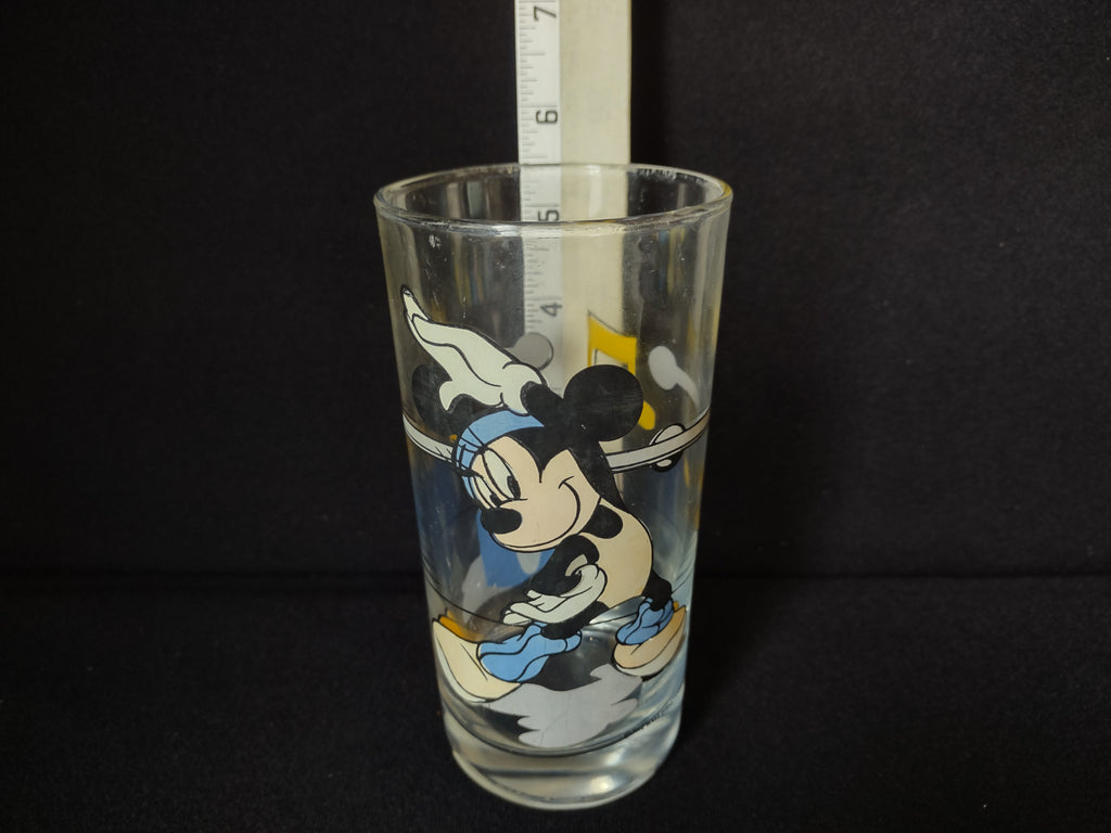 Vintage Minnie Mouse Jazzercise Boombox Drinking Glass (lot 1541)