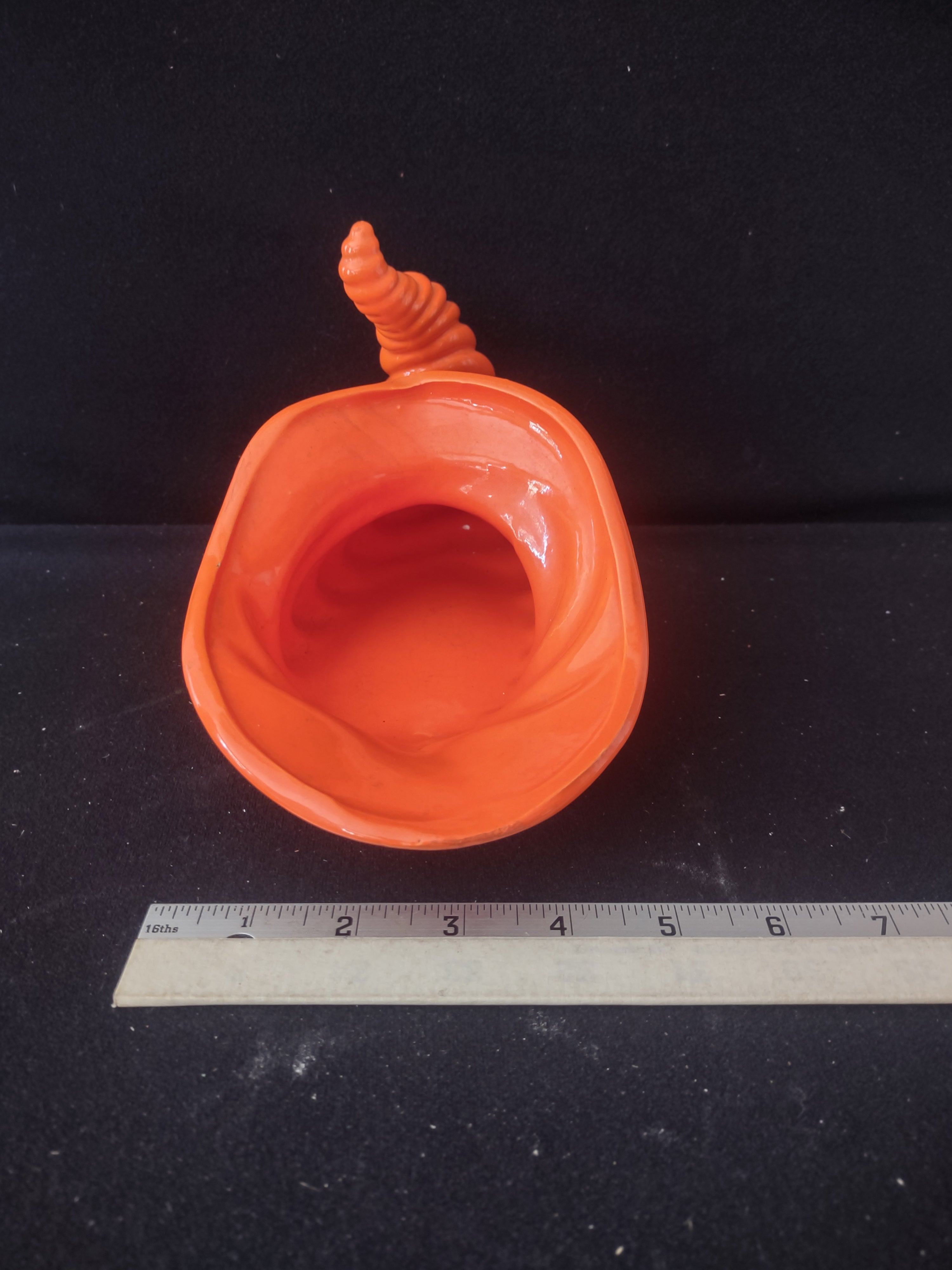 Thanksgiving/Fall Orange Atlantic Mold Cornucopia (Lot 3393)