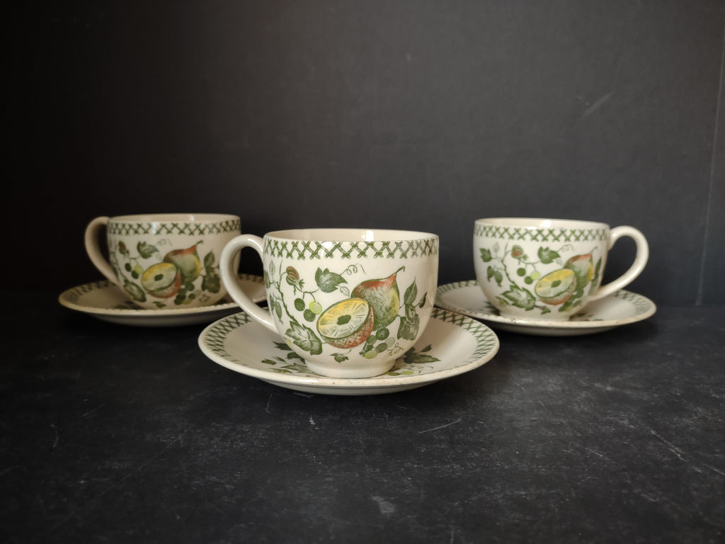 Johnson Bros Arbor Teacup & Saucer Staffordshire Old Granite Ironstone (lot 5574