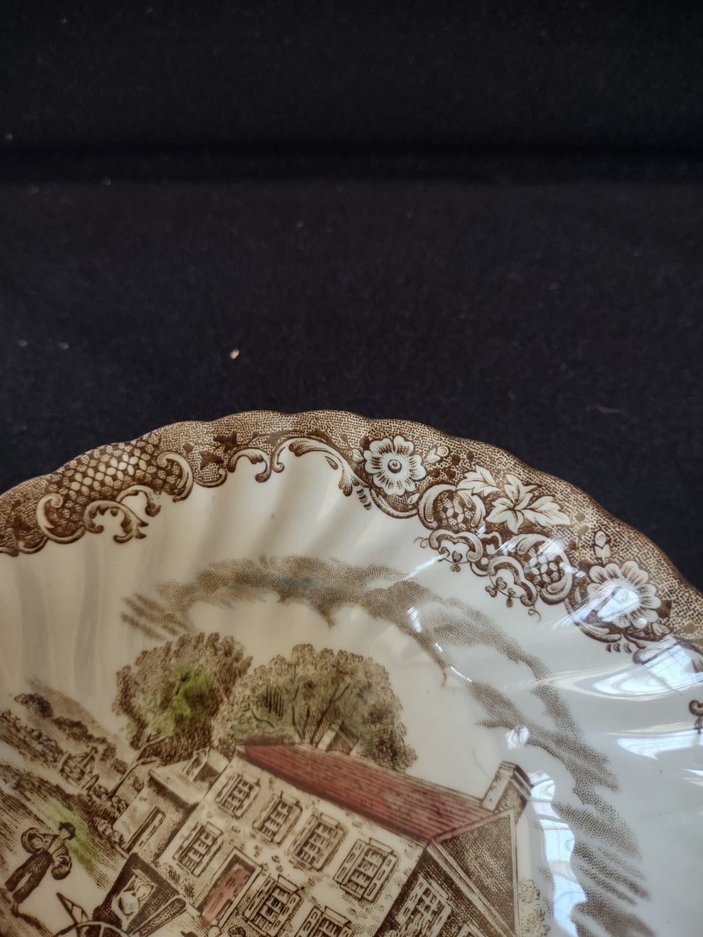 Vintage Johnson Bros Cereal Bowl Pennsylvania Fieldstone Heritage Hall (Lot 5533