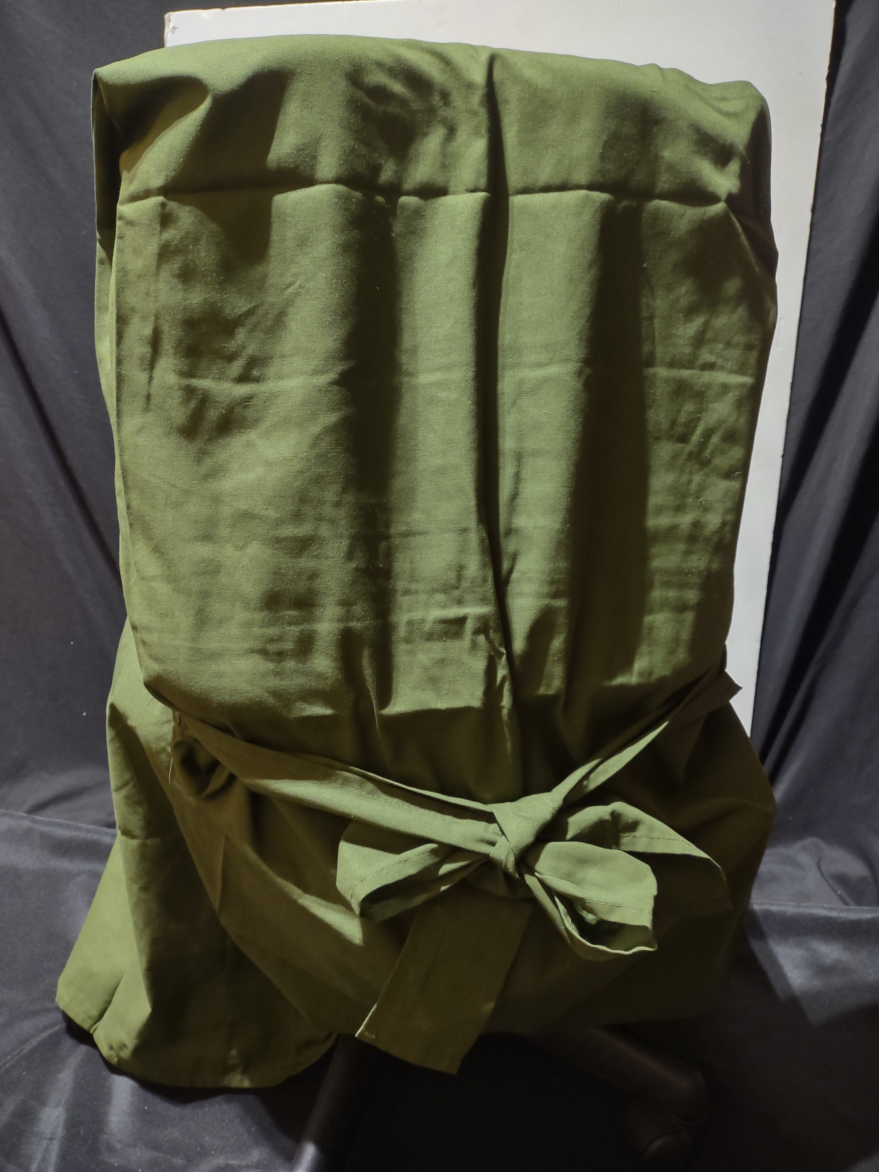 Vintage Set of 2 Dining Room Chair Cover Christmas Green Red (lot 3306)