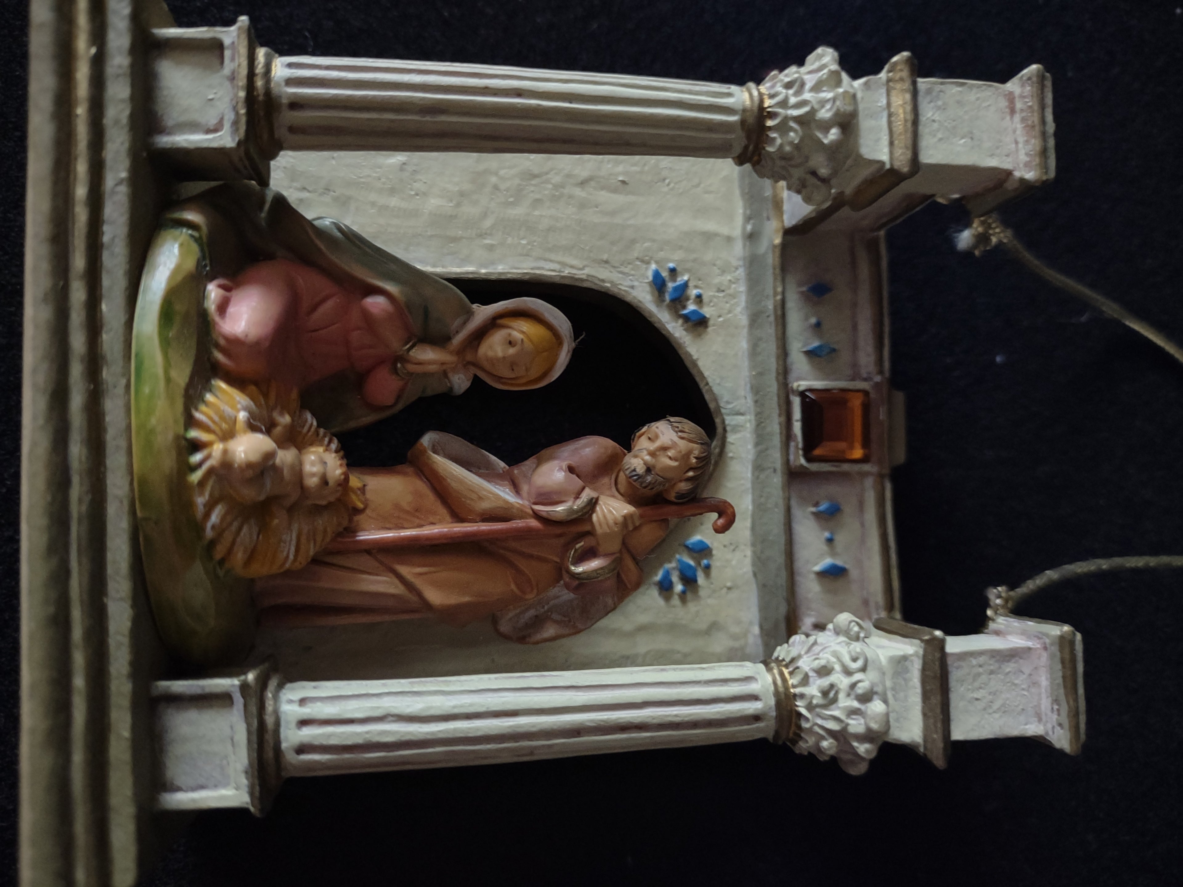 Vintage Fontanini Nativity Holy Family Christmas Ornament (Lot 4783)