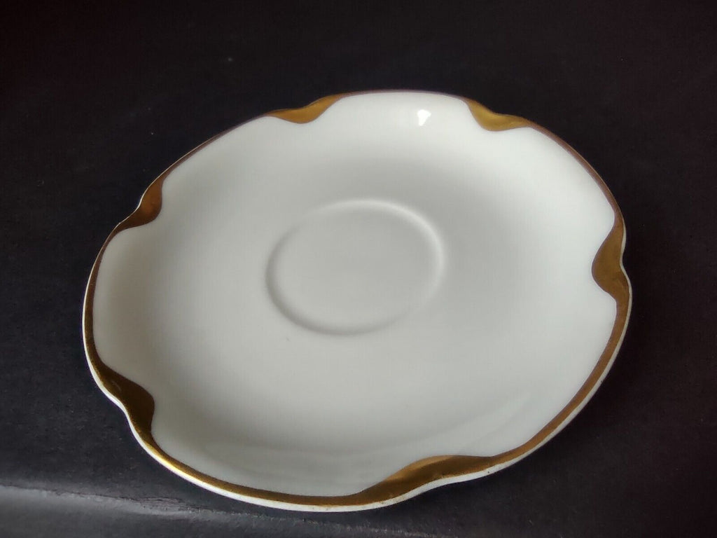 Haviland Limoges Silver Anniversary Gold Trim Saucer Plate 5-1/2" (lot 660)