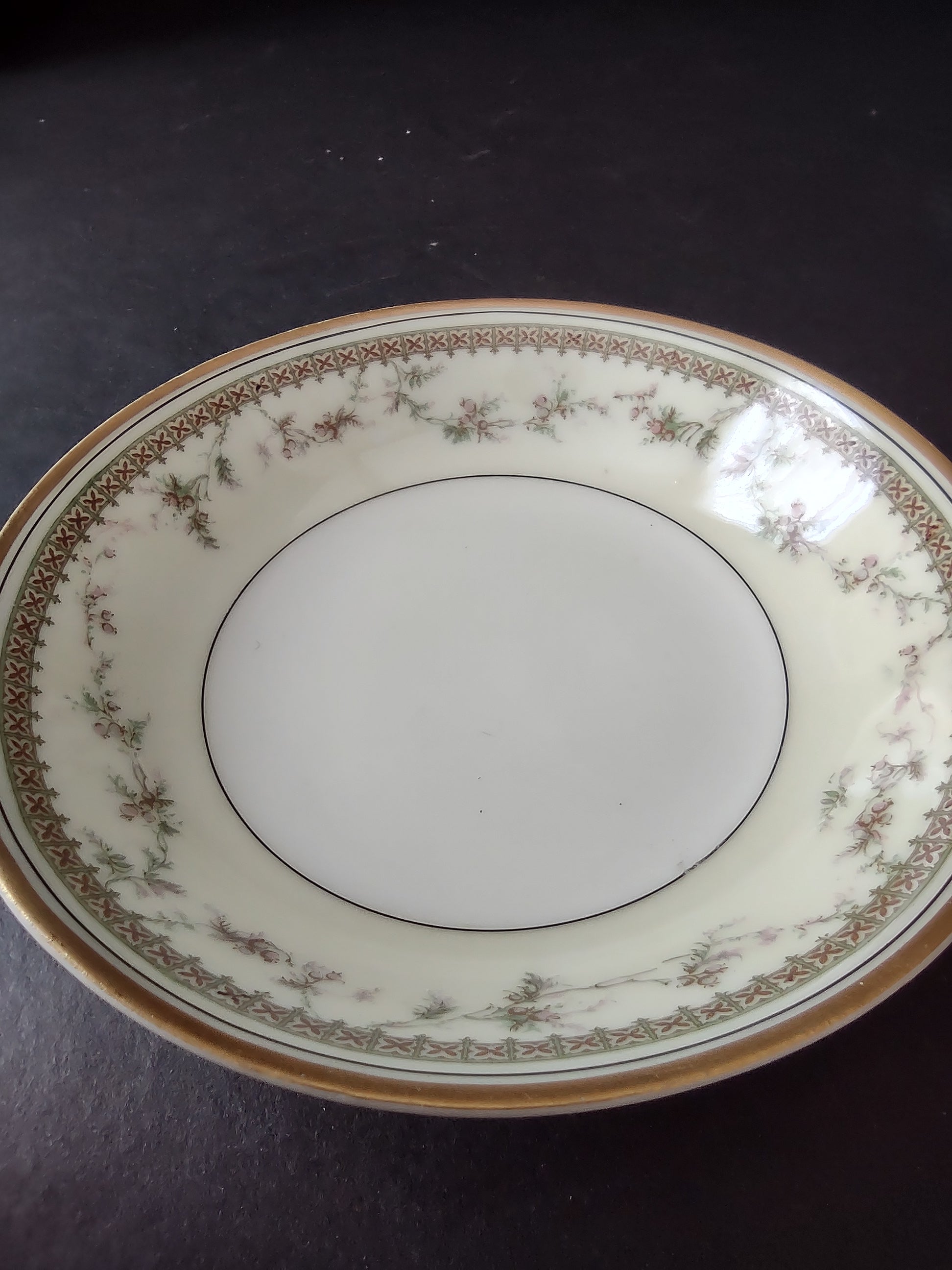Haviland Limoges Small Bowl 5" Gold Trim French Chic (lot 989)