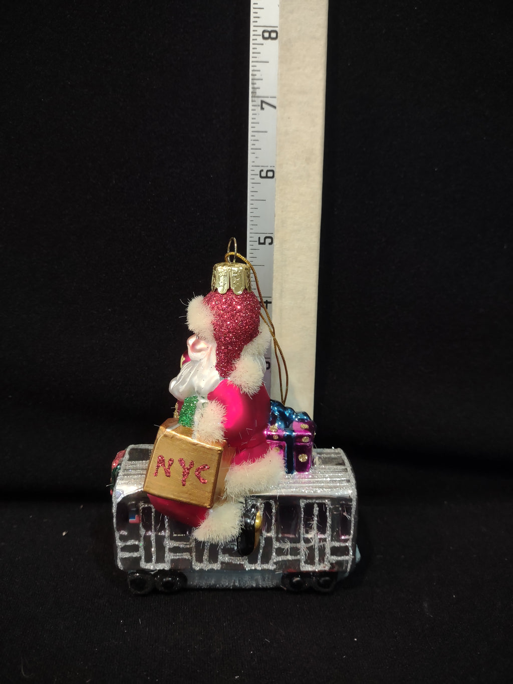 Christmas Kurt S Adler Noble Gems Glass Santa Claus Ornament NYC (Lot 4147)