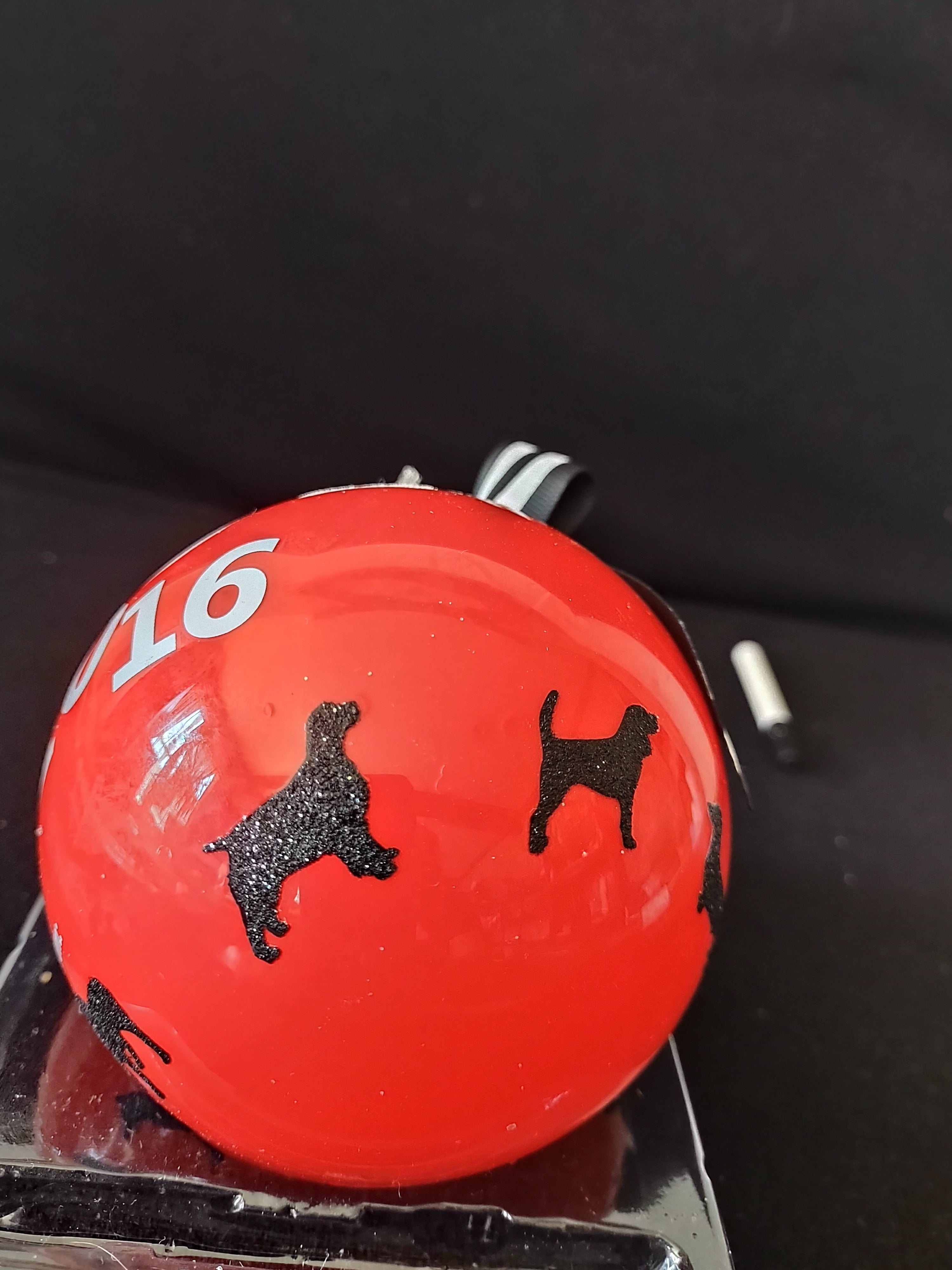Christmas Life Is Better With A Dog 2016 Ornament Personalize Marker (Lot 3805