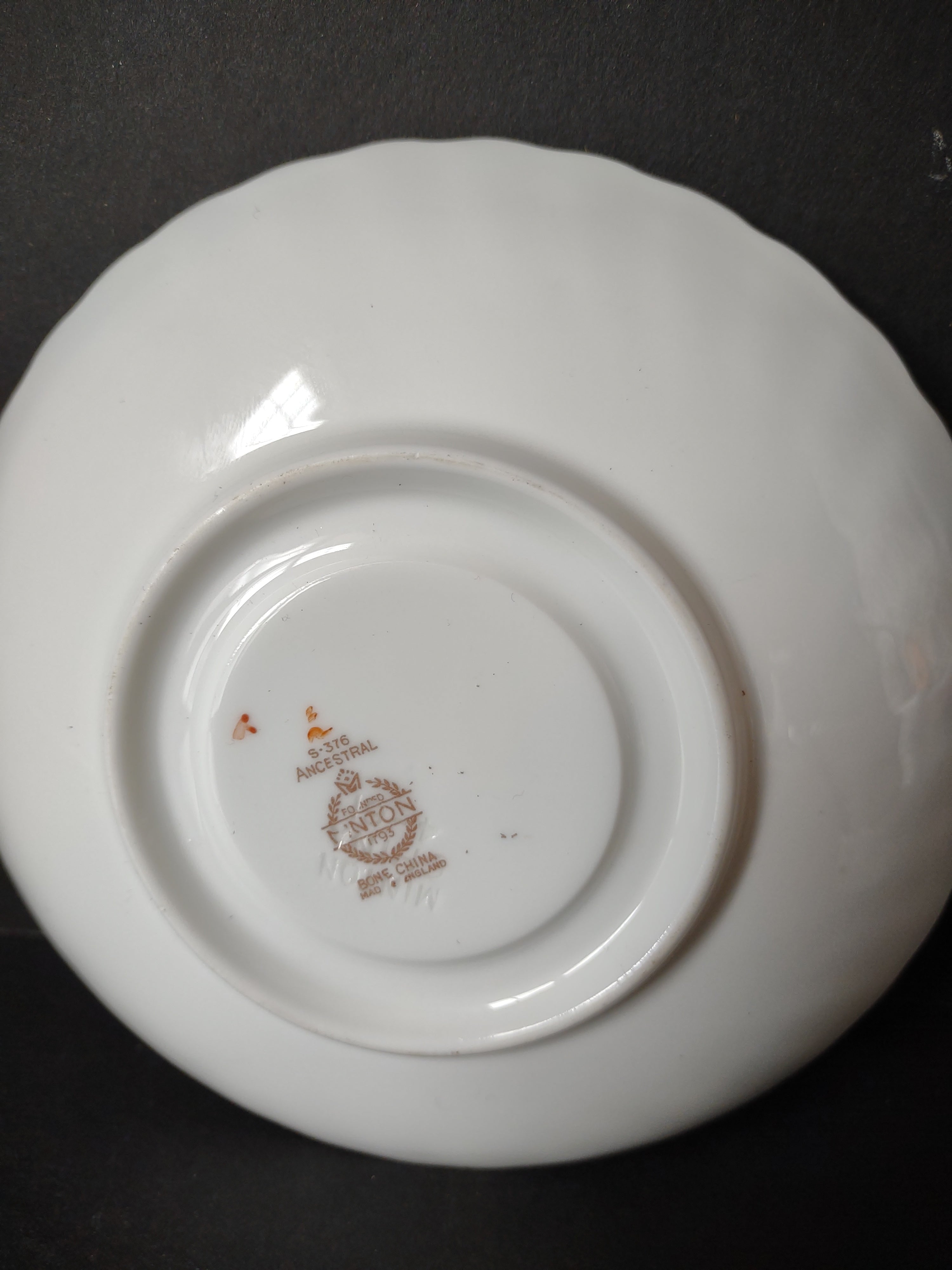 Vintage Minton England Bone China Ancestor Saucer ONLY (lot 5453)