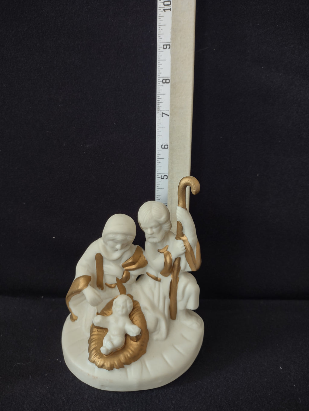 Christmas Holy Family Nativity Mary Joseph Baby Jesus Figurine (Lot 4039)