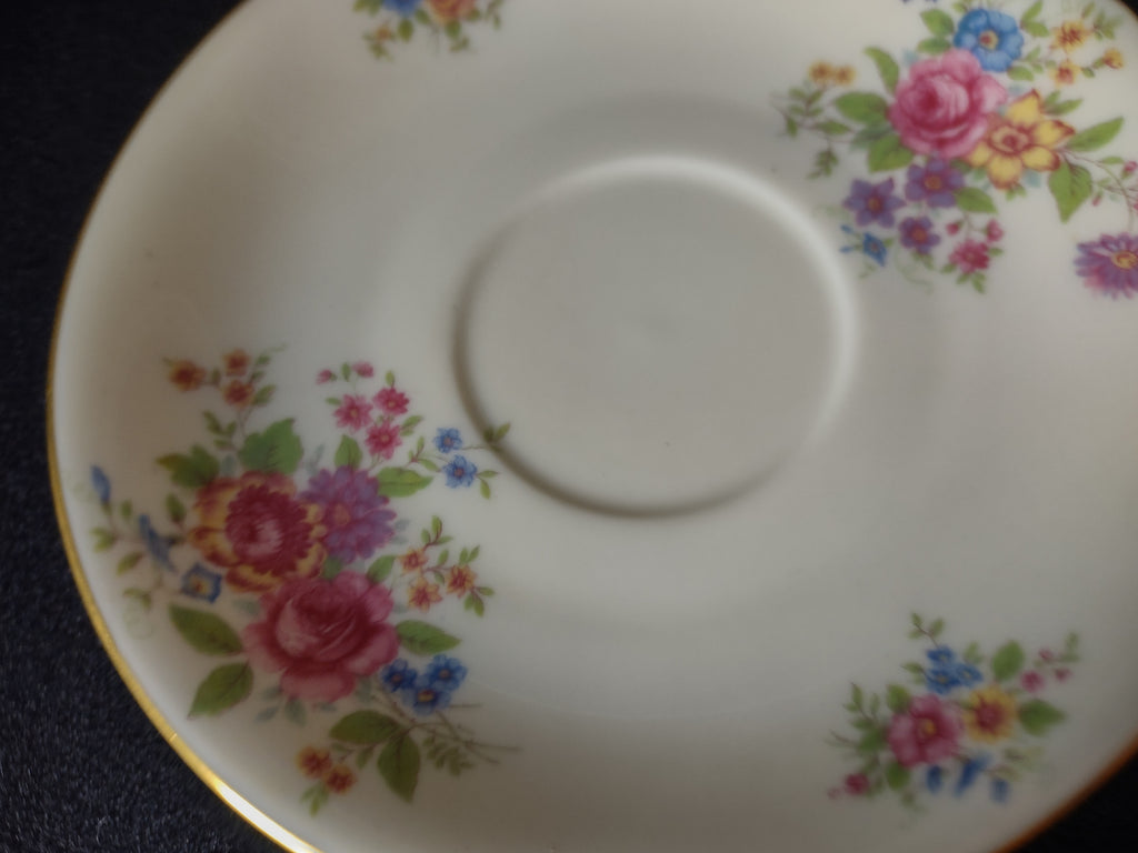 Vintage Lenox L-347 Saucer ONLY Gold Trim Roses (lot 1816)