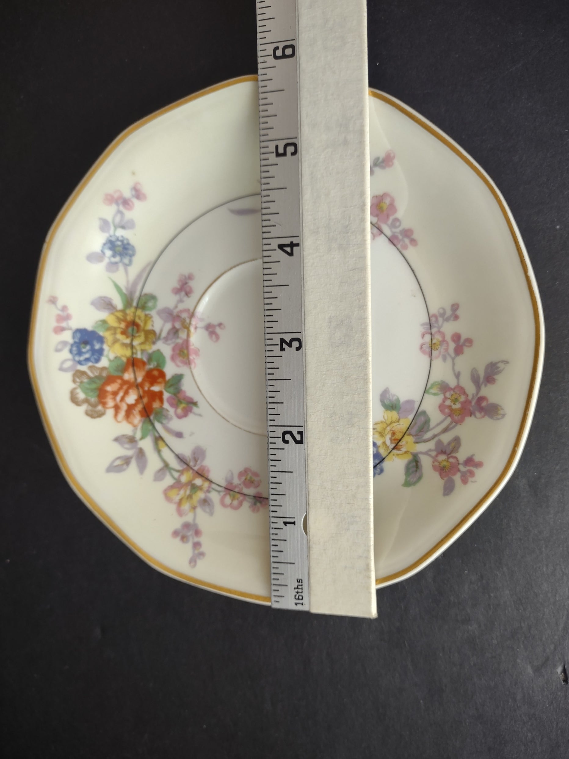 Haviland Limoges Yellow Jewel Saucer ONLY Floral (lot 819)