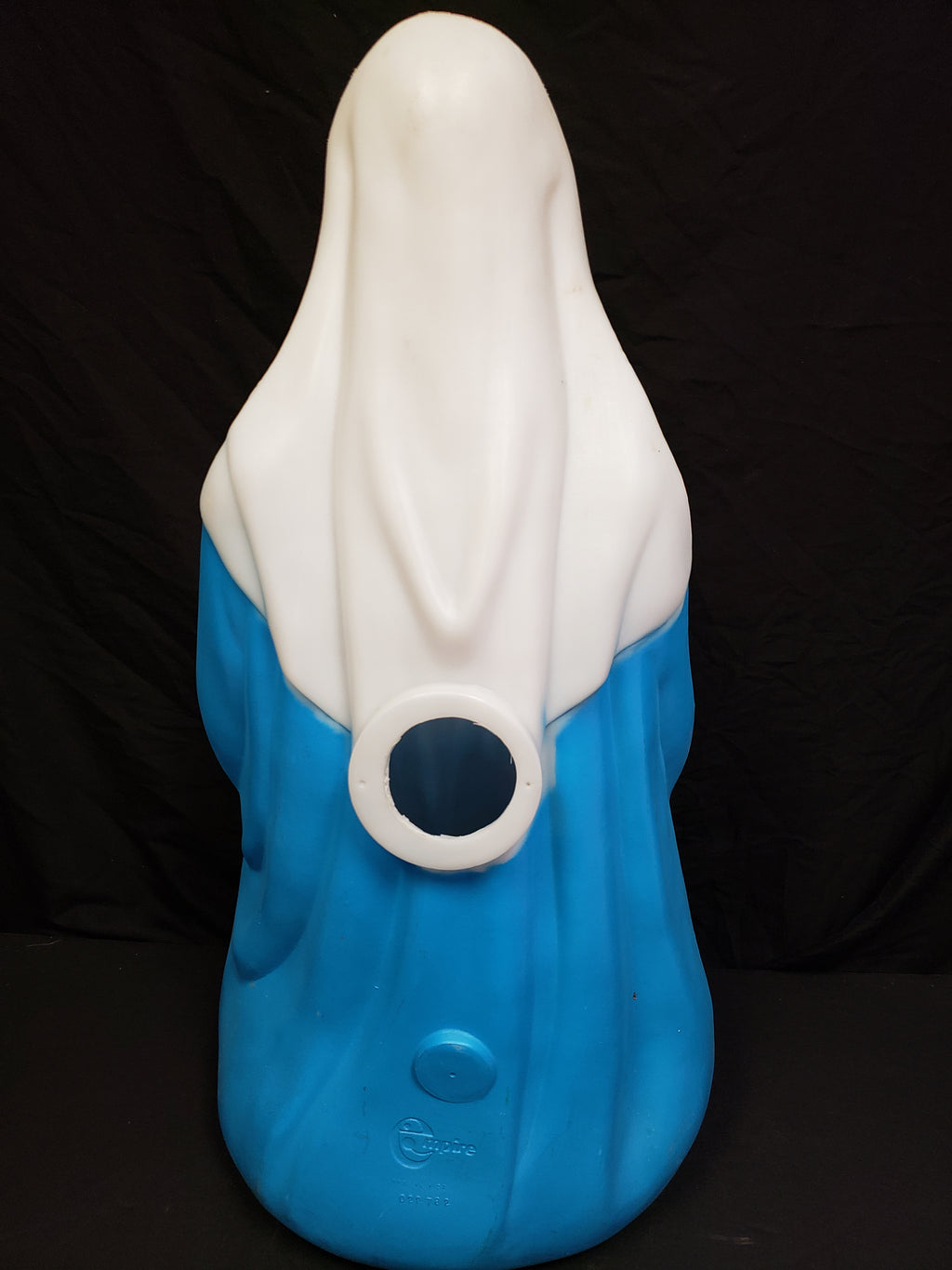 Vintage Christmas Outdoor Blue Open Eyes Mary Blow Mold 27" (lot 2265)