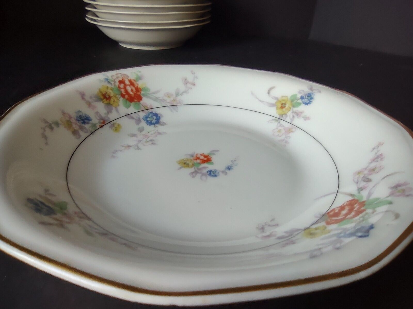Haviland Limoges White Jewel 8 x Cream Soup Bowl Floral (lot 799')