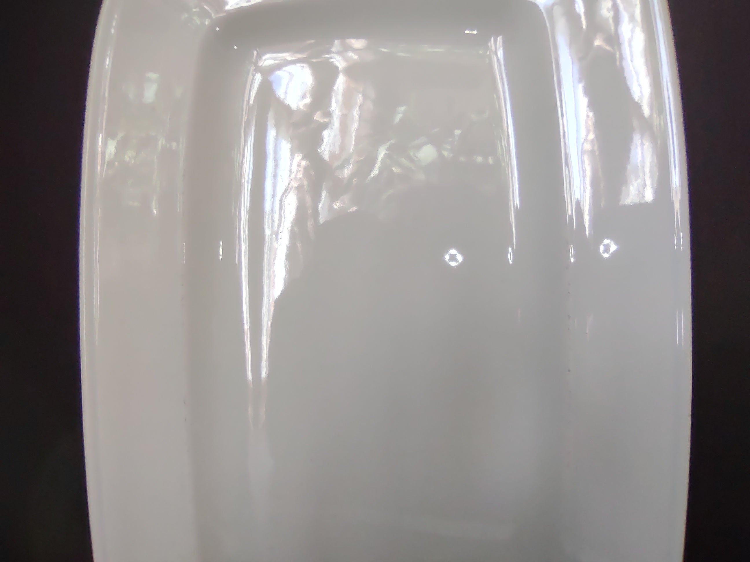 Metlox Jamestown Provincial Poppytrail Rivets Border White Serving Tray lot 2610