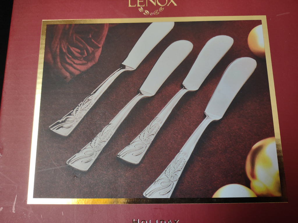Lenox Christmas Holiday Set of 4 Spreaders (lot 1667)