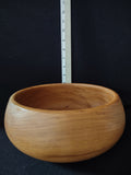 Vintage Hand Turned Teak Wood Bowl Bohemian Retro Design (Lot 5325)