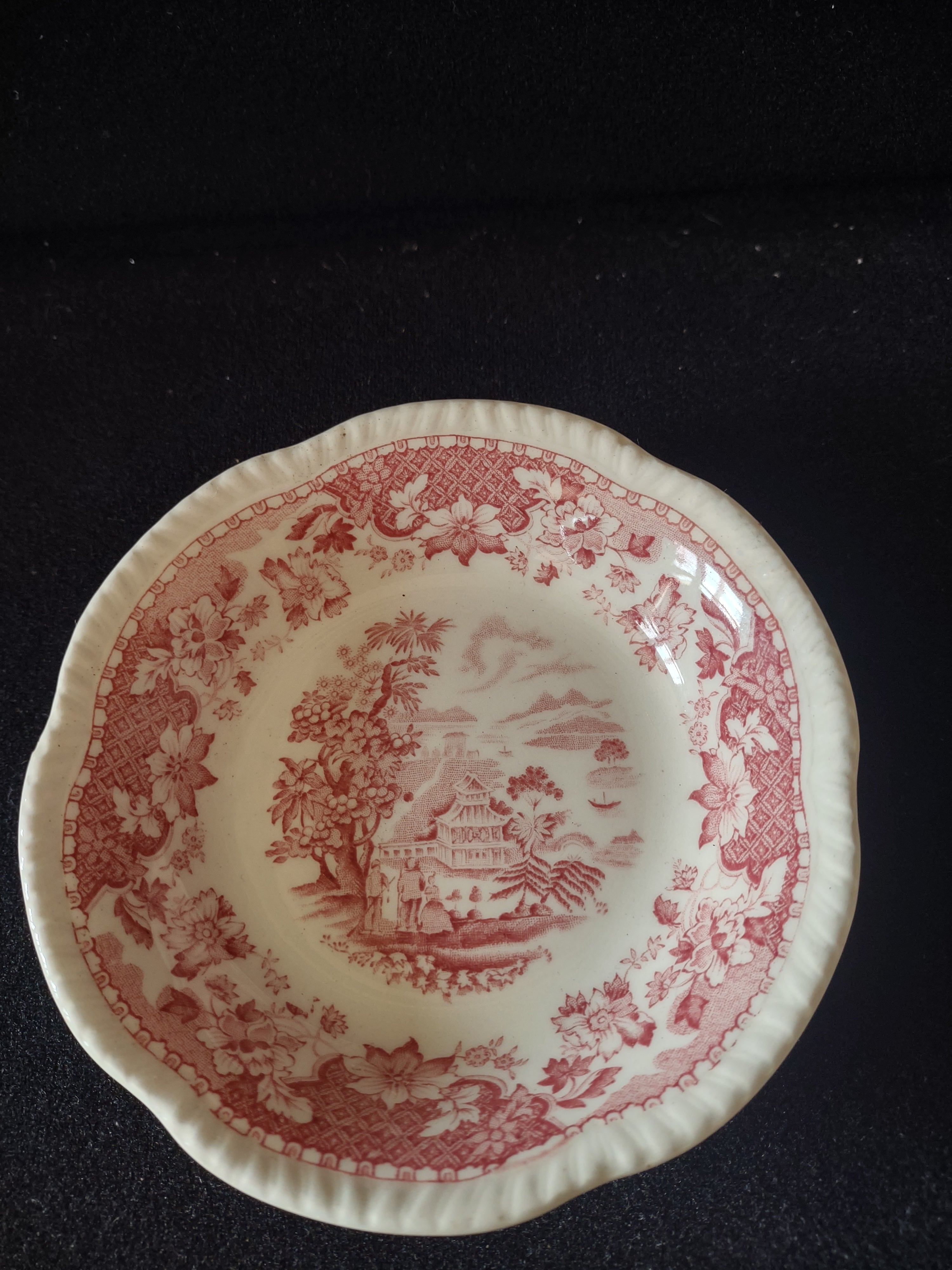 Vintage Wood Sons 5" Dessert Berry Bowl Seaforth Pink (Lot 5678)