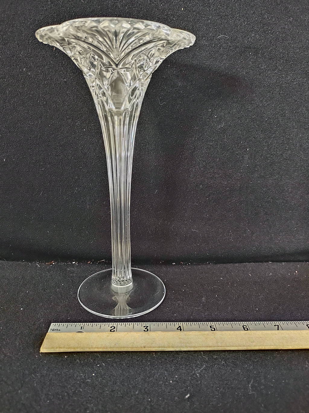 Vintage JG Durand Romantique Crystal Taper Candle Holder (Lot 3893)