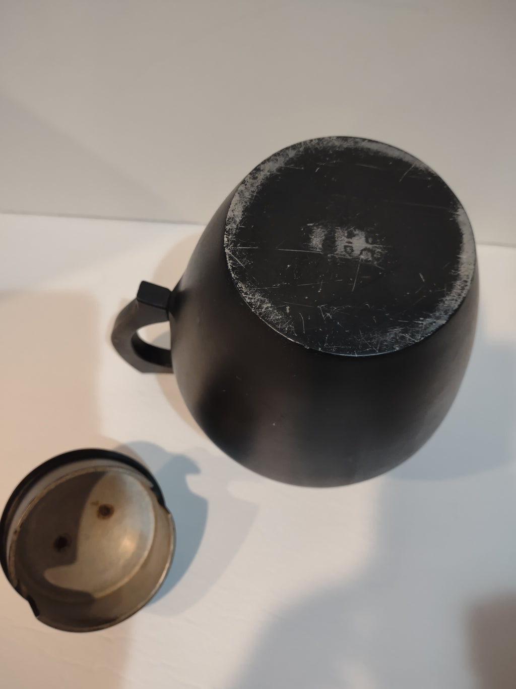 Vintage Super Maid Aluminum Coffee Tea Pot Black (lot 2656c)