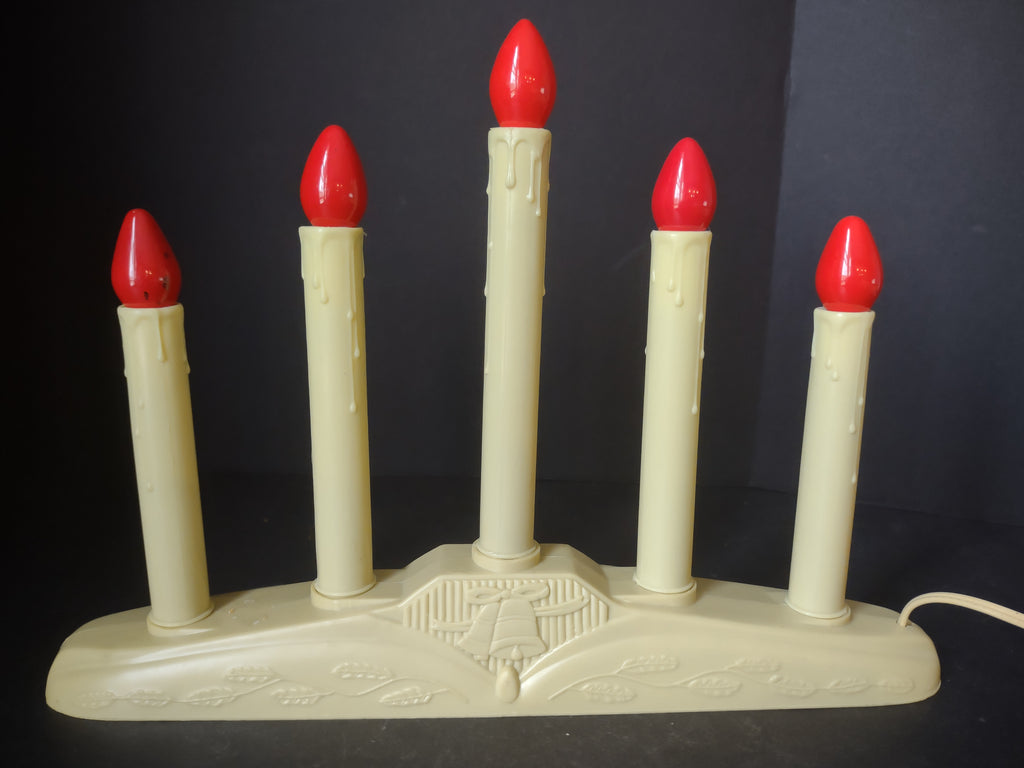 Set 2 Christmas Window 5 Candle Drip Candle Bell Candelabra Candolier (lot 2301)