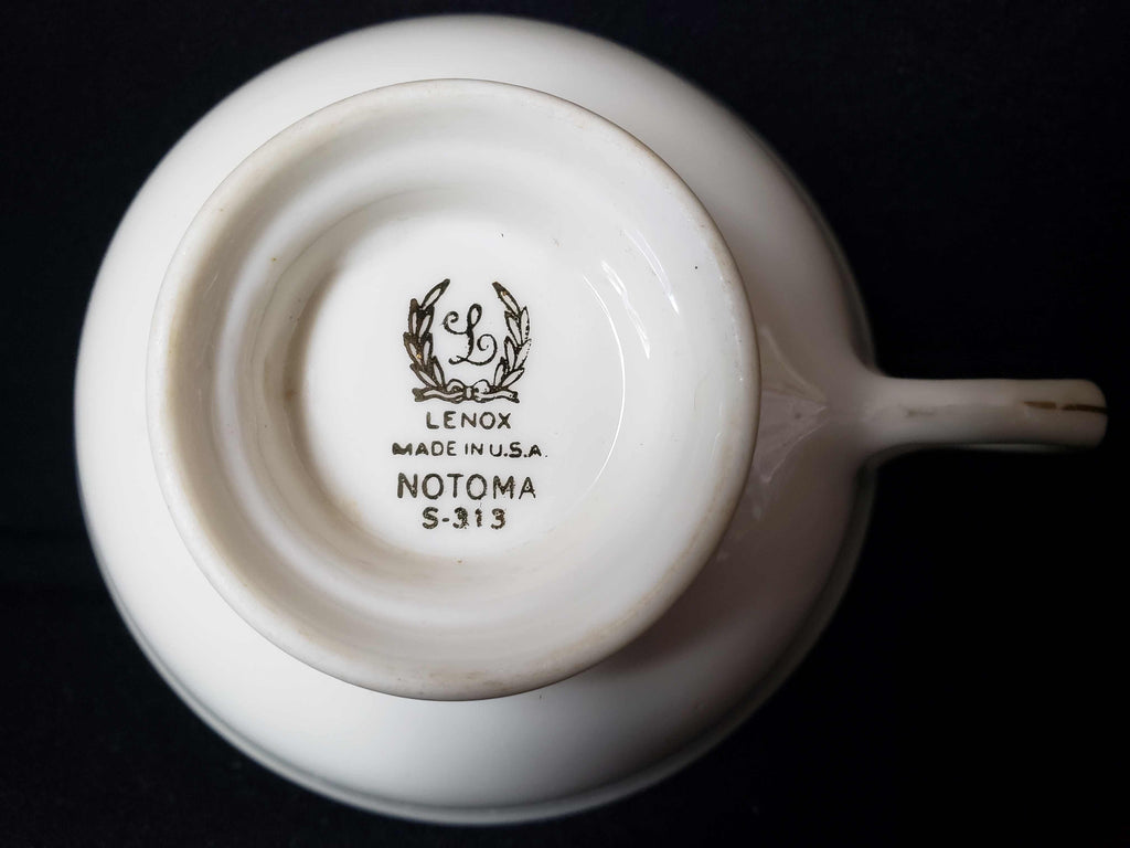 Vintage Lenox Notoma S-313 Tea Cup ONLY (lot 1952)
