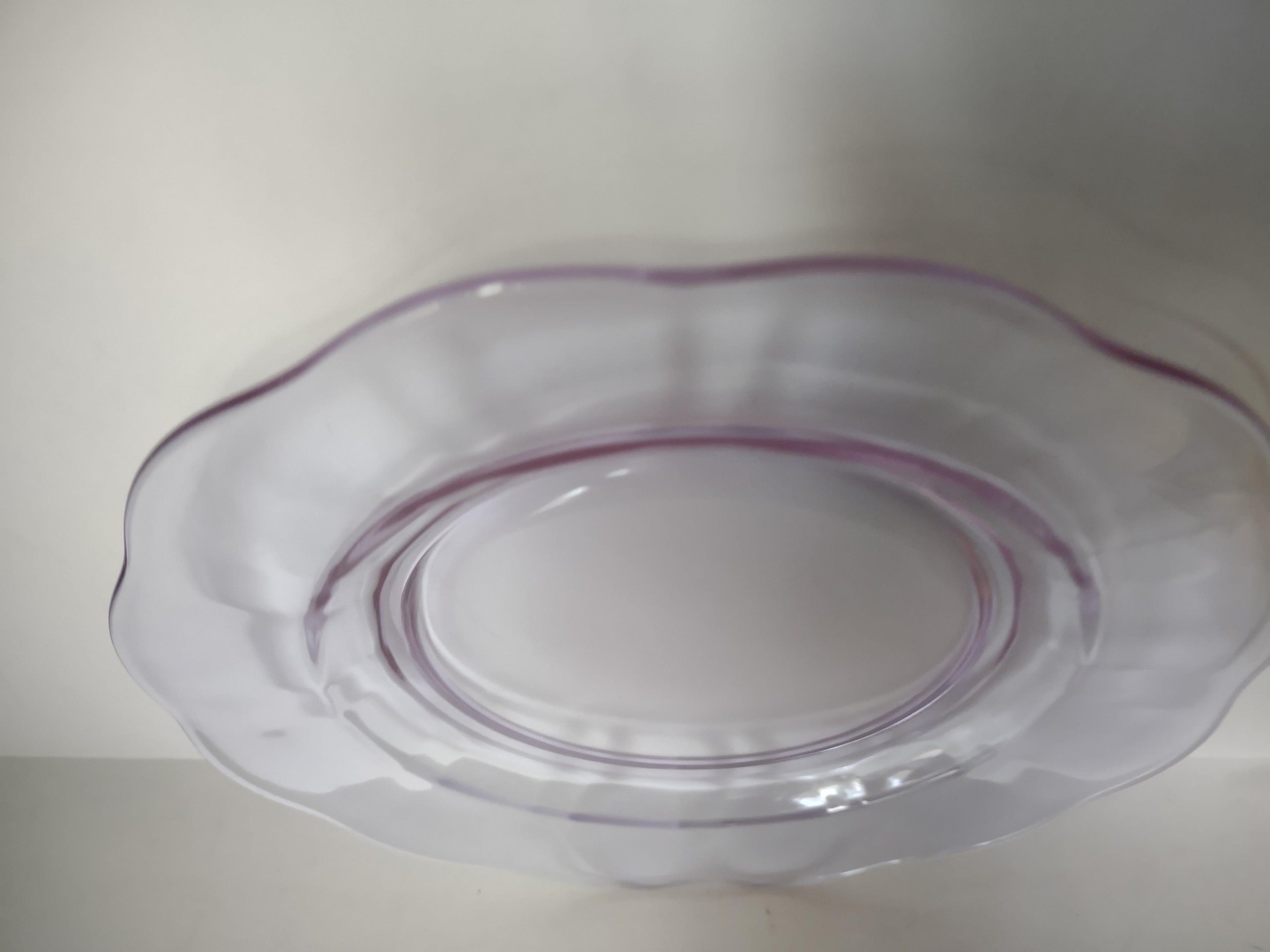 Fostoria Wisteria Lilac Lafayette Glass Dessert Plate 7-1/2" Neodymium (lot 2733