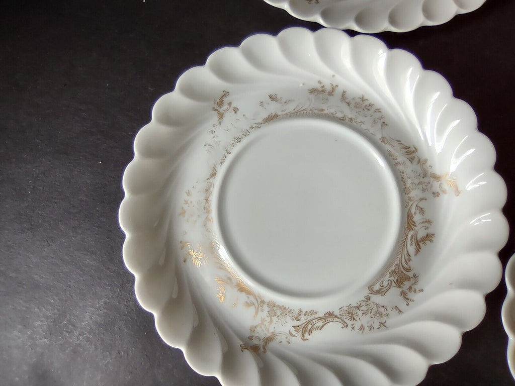 Ladore Haviland Limoges France 5 x Plate 2 x Saucer Gold (lot 563) IMPERFECT