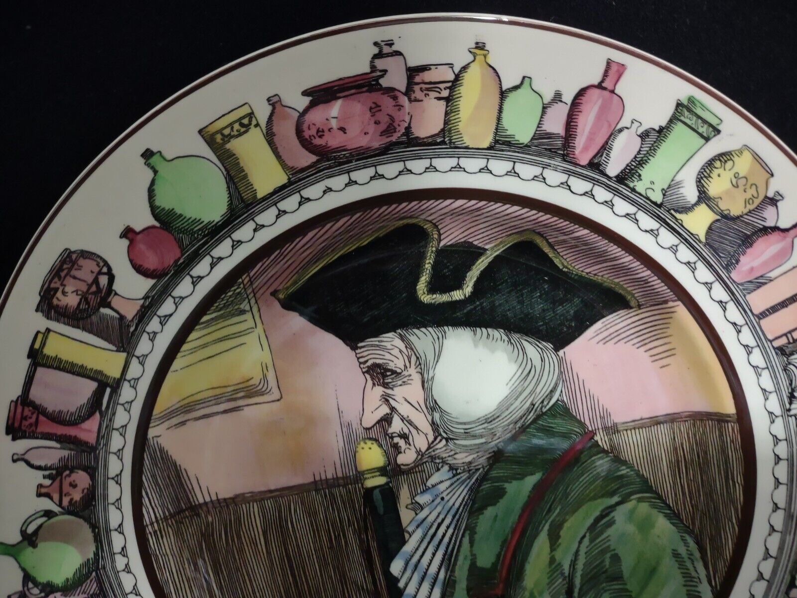 077 Vintage Collectible Royal Doulton The Doctor Plate 10-1/2"