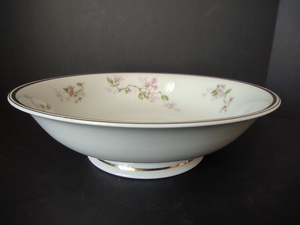 Haviland French Chic Limoges 9" Serving Bowl Gold Trim (lot 1089)
