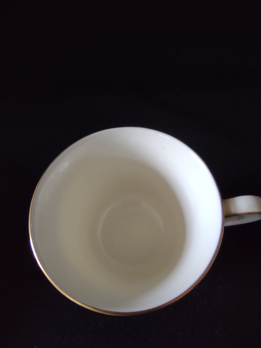 Vintage Minton Edinburgh Dark Blue Teacup Saucer Bone China Floral Gold (Lot5507