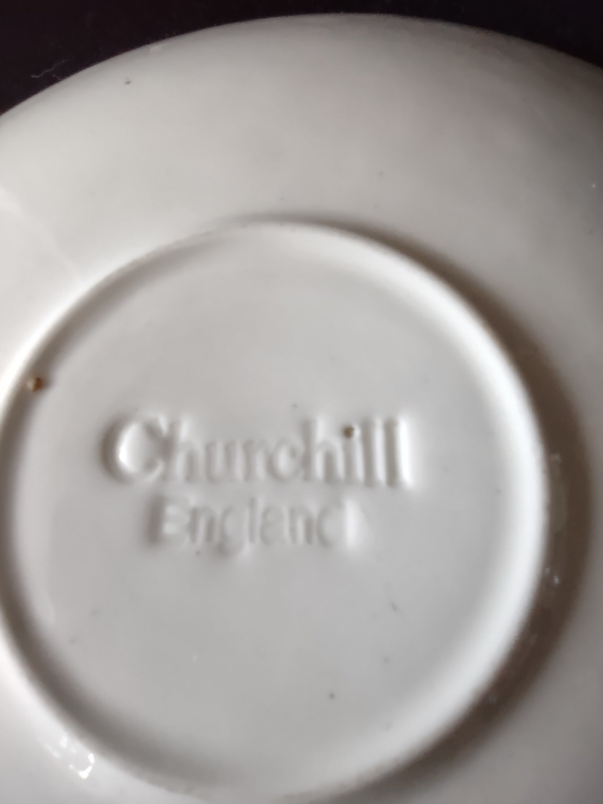 Vintage Churchill Teacup Ironstone Blue Willow (Lot 5585)