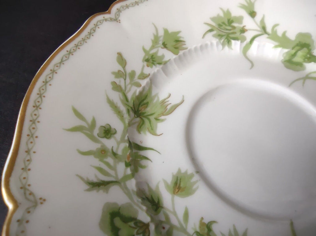 Haviland Limoges France Carette Saucer ONLY Green Design (lot 736)