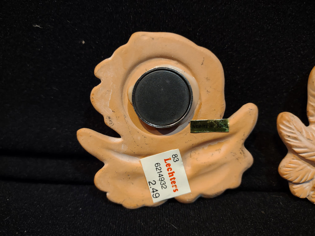 Vintage Terracotta Fridge Magnet Cherub Angel x 4 (lot 5390)