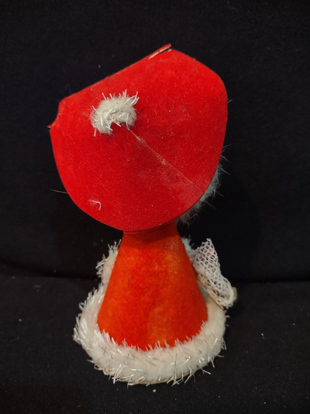 Vintage Flocked Small 5" Santa Claus Japan Christmas (Lot 3951)