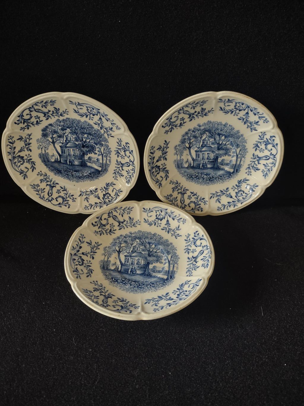 Vintage Johnson Brothers Saucer Mount Vernon Blue Windsor Ware (Lot 5578)