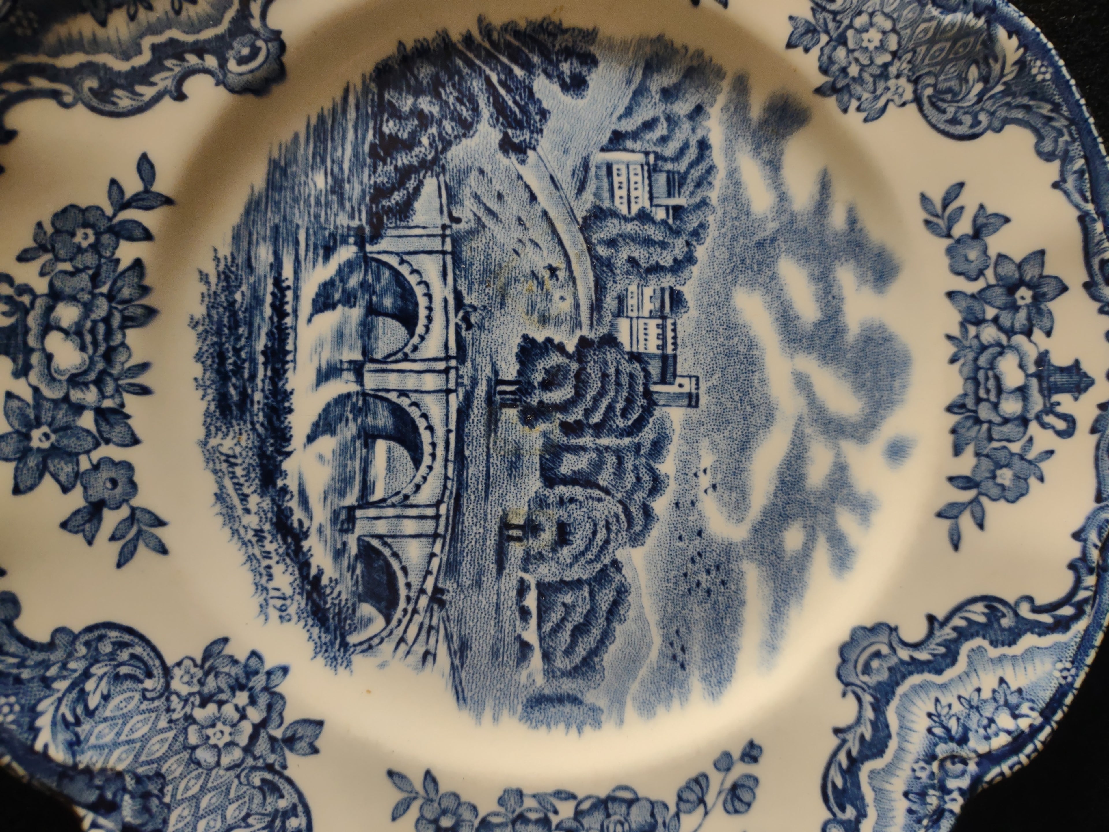 Vintage Johnson Brothers Bread Butter Plate Ironstone Britain Castles (Lot 5591)