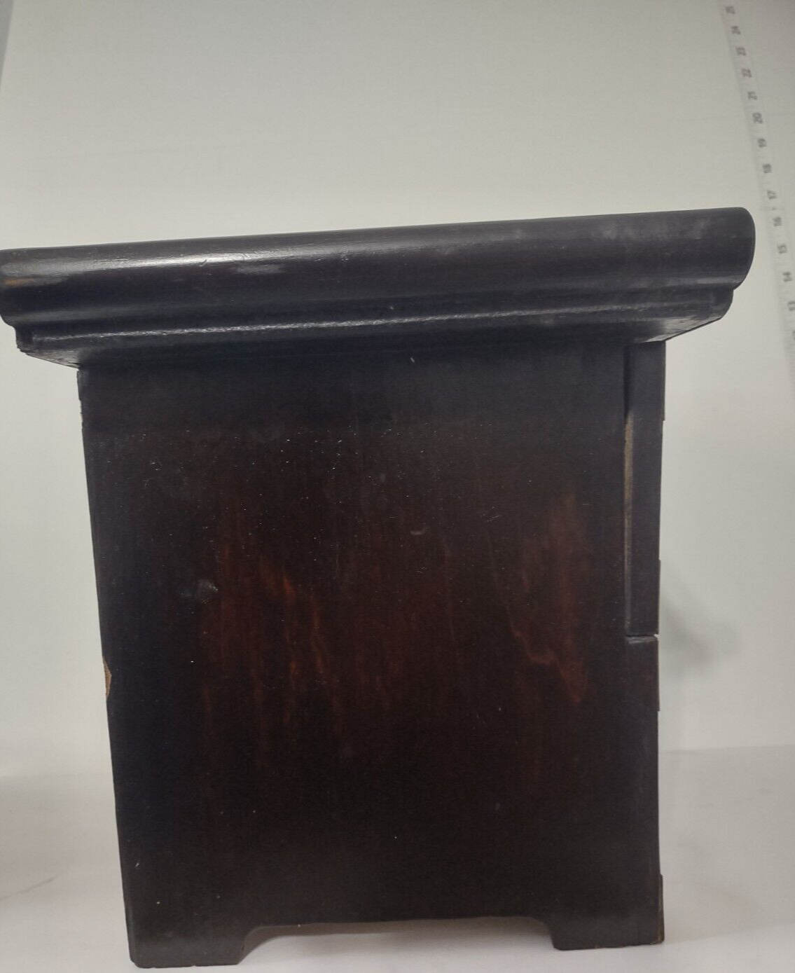 Tansu Design Wooden Dark Brown Shelf 13-1/2" x 10-1/2"
