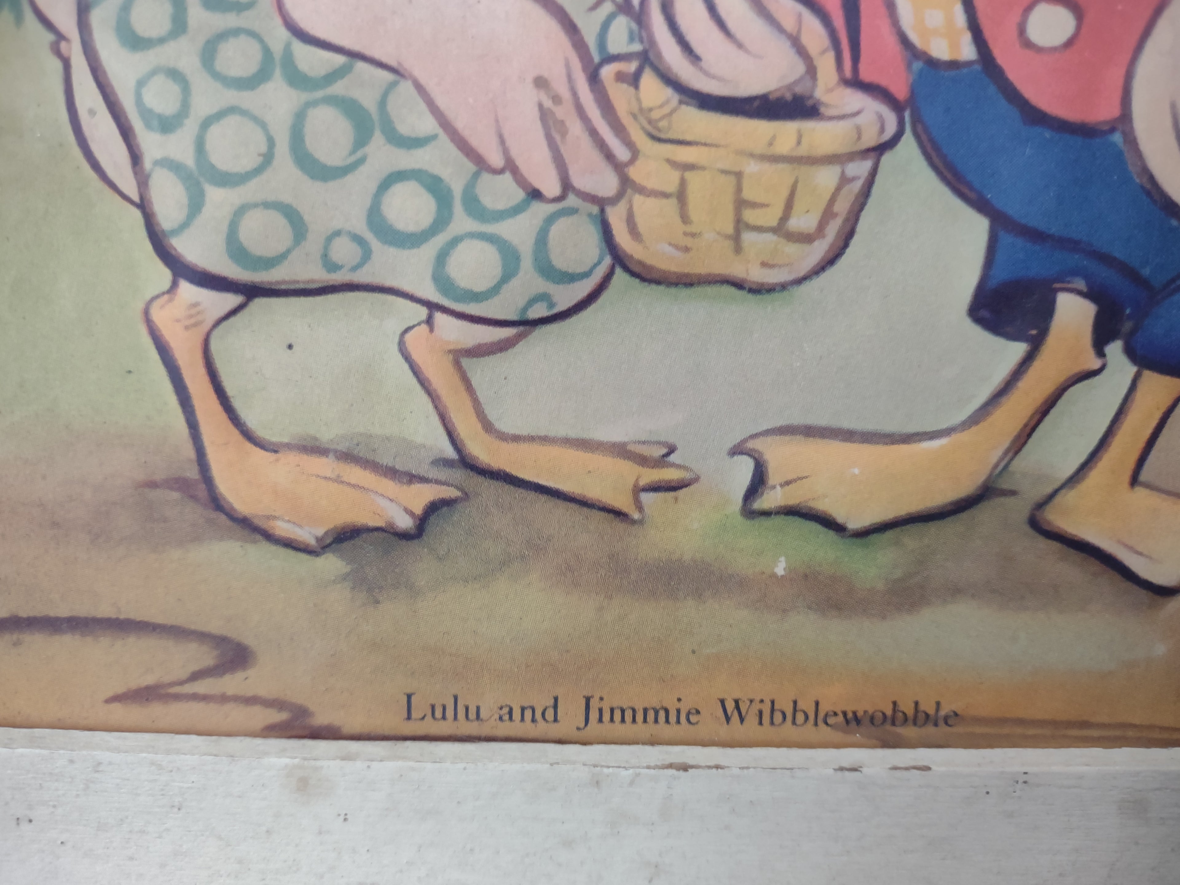 Vintage Raised Picture Lulu and Jimmie Wiblewobble (lot 3156t)