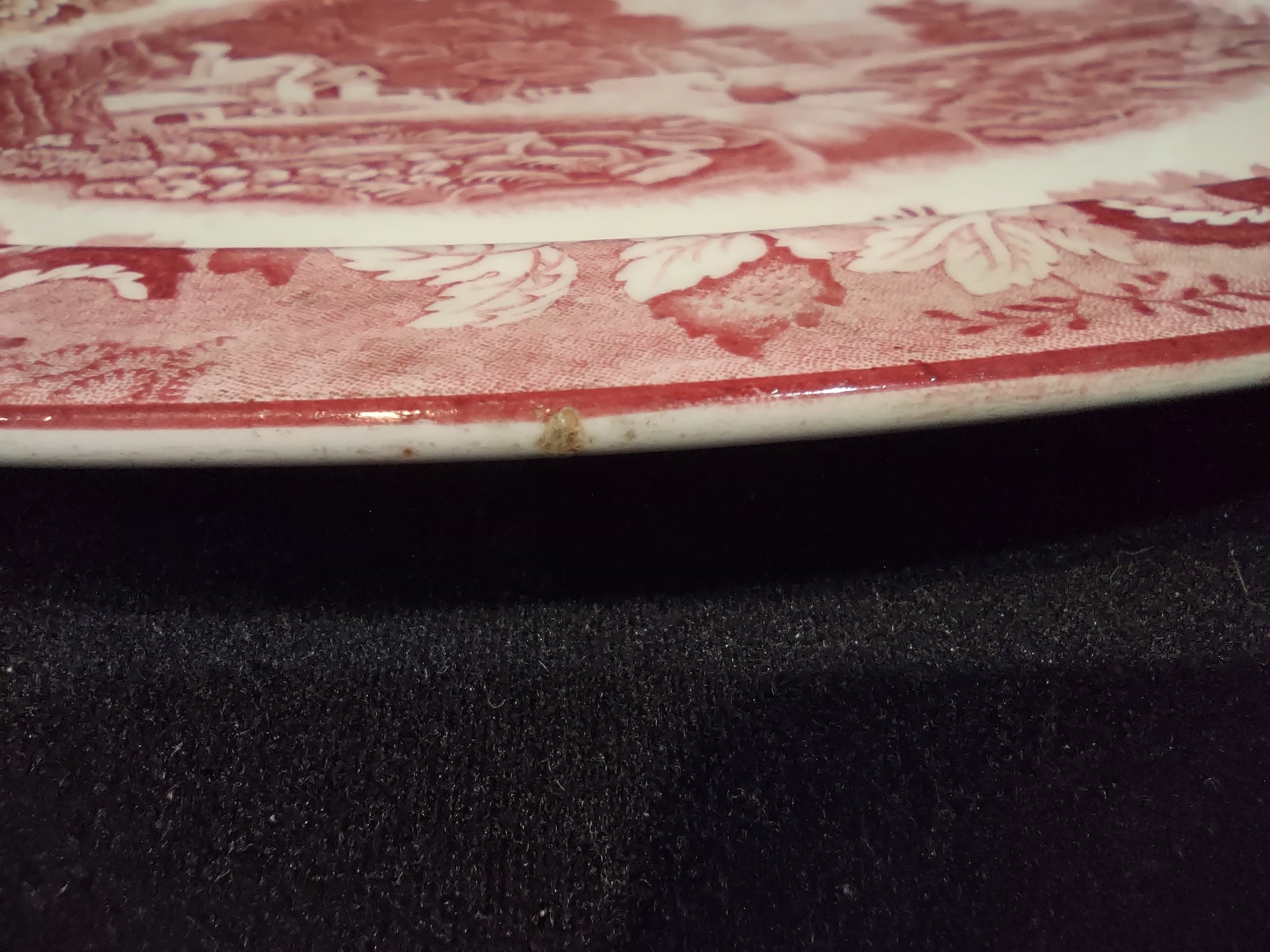 Vintage Large Serving Platter Enoch English Scenery Wood Ware (lot 5684)