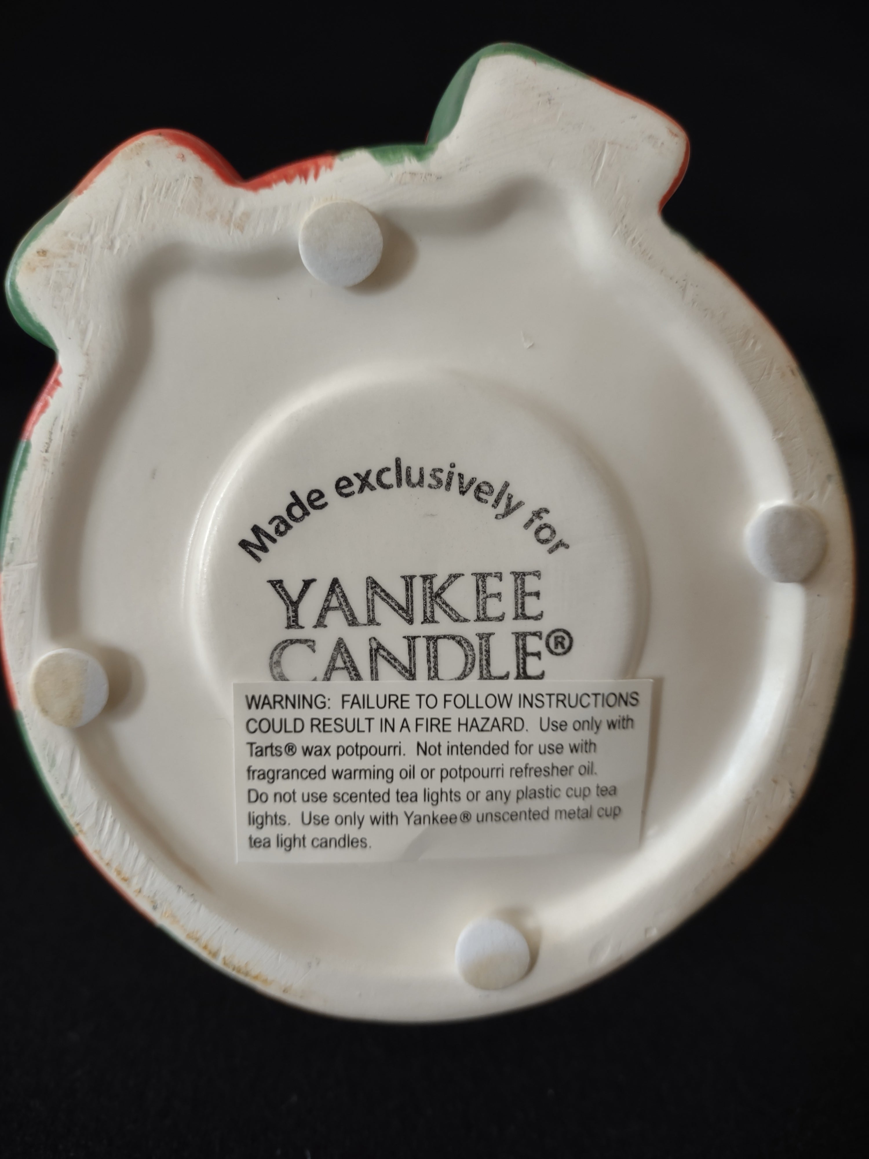 Christmas Winter Yankee Candle Snowman Head Tealight Tart Warmer (Lot 4029)